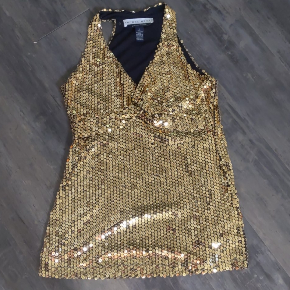 Sequin racer back tank